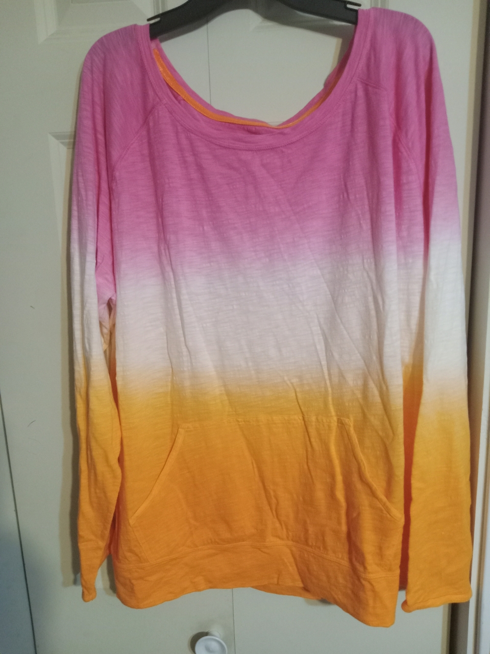 Xersion Pink Tank with Orange Trim